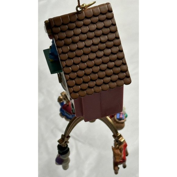 Vintage 1995 Lustre Fame Dangle Mobile Clock Christmas Ornament No Box - Picture 9 of 10